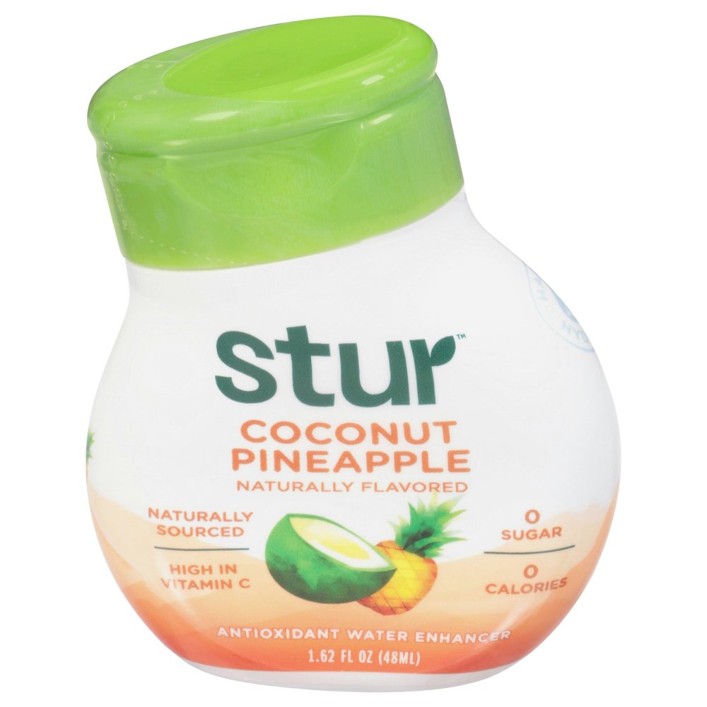 S.tur Pineapple Coconut Water Liquid 1.62 oz (Pack of 6)