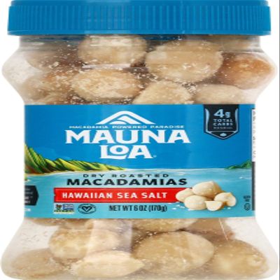 M.auna Loa Hawaiian Sea Salt Macadamias 6 oz (Pack of 12)