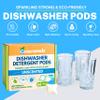 Dishwasher Detergent Pods Free & Clear, Unscented, Eco Friendly, Cuts Grease, 64 Count, Powerful Formula for Sparkling Clean Dishes, Automatic Dishwasher Safe view 3
