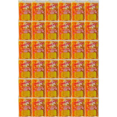 Mega-pop Popcorn 36 count, Oil and Salt Kit with Coconut Oil - Flavored Popcorn - Butter Corn/Oil/Salt Kits,8 oz