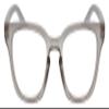 Calabria R860 3 PACK Cat Eye Reading Glasses +5.00 Grey Crystal Pink Holographic Womens Trendy Modern Readers w/Zipper Case view 3