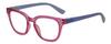 Calabria R860 3 PACK Cateye Reading Glasses 1.25 Pink Crystal Holographic Women Trendy Modern Fashion Readers w/Zipper Case view 2