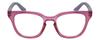 Calabria R860 3 PACK Cateye Reading Glasses 1.25 Pink Crystal Holographic Women Trendy Modern Fashion Readers w/Zipper Case view 3