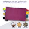 Mother Earth Pillows Weighted Sensory Lap Pad with Flax Seeds, 1.5 lbs, Breathe Herbal Blend - Velvet Magenta view 2
