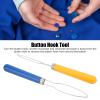 2PCS Button Hook for Seniors, Button Helper Tool Buttoning Practice for Kids Shirt Button Extender Button Hook for Jeans view 3
