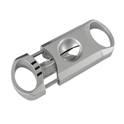 Prestige Import Group Vivid Metal Body V-Cut Cigar Cutter - Silver