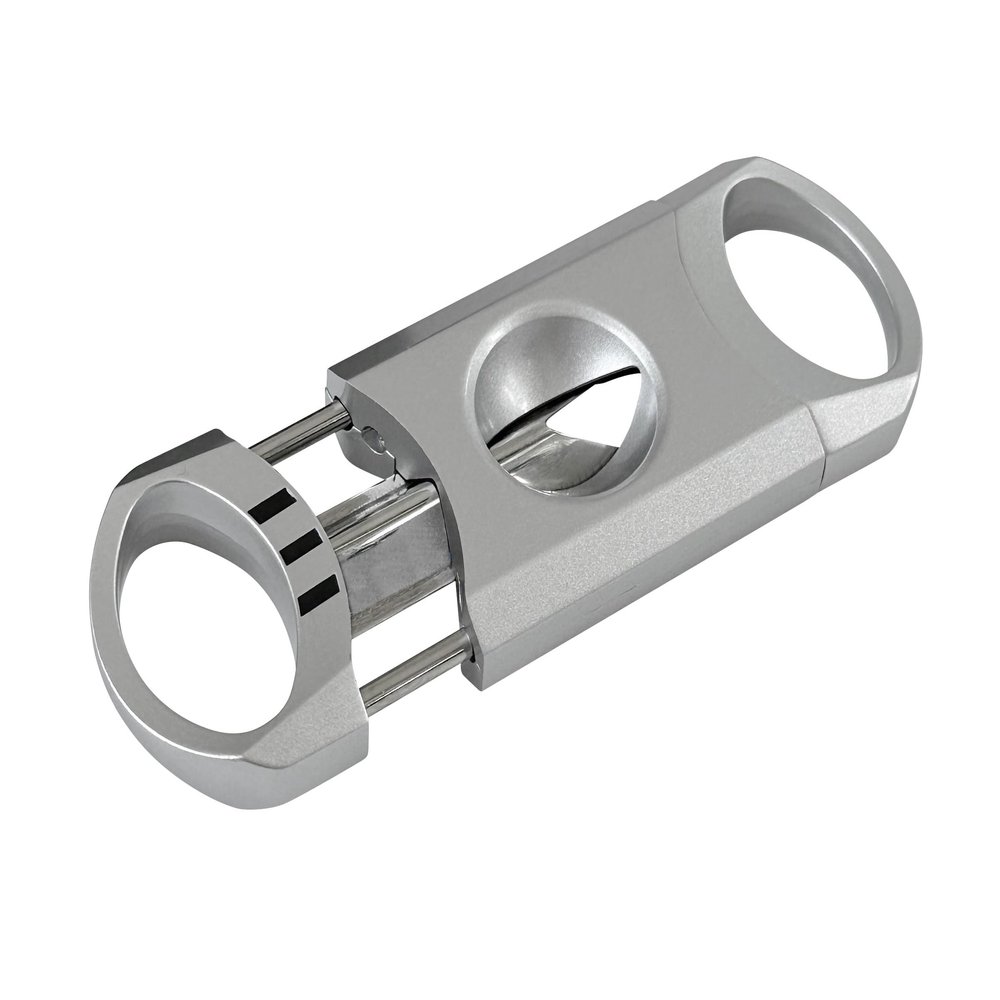 Prestige Import Group Vivid Metal Body V-Cut Cigar Cutter - Silver