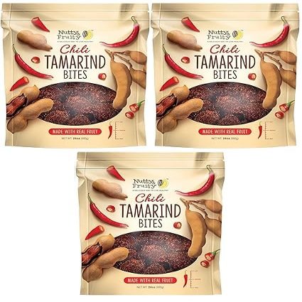 (Pack of 3) Nutty & Fruity Spicy Chili Tamarind Bites, 24 oz (total 72 oz)