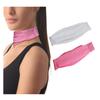 2 Pcs Trach Covers for Tracheostomy Tube Holder Adjustable Dust- Proof Shield Neck Trachea Cover,Trach Cover Band Reusable Tracheostomy Care Kits for Men and Women (White + Pink) view 1