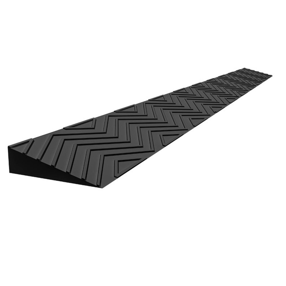 Heavy Duty Ramps Threshold Friction TextureKerb Ramp 2-5.5cm Rise Anti-Slip Grid Design Threshold Step Ramp Portable Threshold Ramps for Threshold, Wheelchair Scooter Sweeping Robot