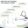 6pcs Supplies for Wisp CPAP Replacement Frame, Tube, Nasal Cushion(M), Head Strap, Compatible with Airfit N20, MEDICOLOR Supplied view 2