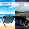 Missfive Mens Bifocal Reading Sunglasses UV Protection for Outdoor/Far/Near Use Sun Readers, Classic Retro Designer Eyeglasses, Trendy Vintage Eyewear with Metal Hinge (Glossy Black, 1.0x) view 3