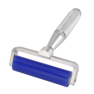 Silicone Manual Roller Cleaner, Silicone Lint Remover High Rebound Environmental Low Hardness Wear with Metal Handle for PCB (8 Inch 80W)