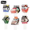 18pcs Siberian Husky Dessert Cupcake Toppers, Puppy Dogs Party Dessert Cupcake Toppers,Funny Husky Theme Birthday Party Decoration view 2