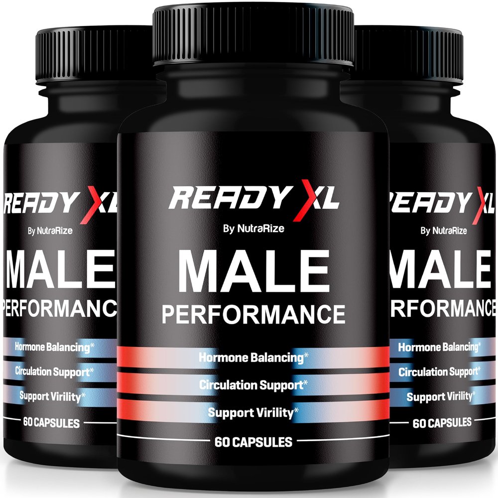 (3 Pack) Ready XL Pills For Men, Official ReadyXL Male Capsules, All-Natural Support for Overall Health and Performance, Premium Multivitamins Formula, Official Capsulas Reviews (180 Capsules)