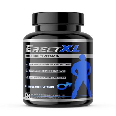 ErectXL Daily Multivitamins - Energy, Strength & Focus for Active Lifestyles with Maca, Ginseng, and 19 Natural Ingredients