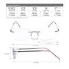 PEEPAI Progressive Multifocus Rimless Reading Glasses Titanium Computer Anti UV Blue Light Readers Transition Lightweight Presbyopia Eyeglasses for Men Women 2.0 view 3