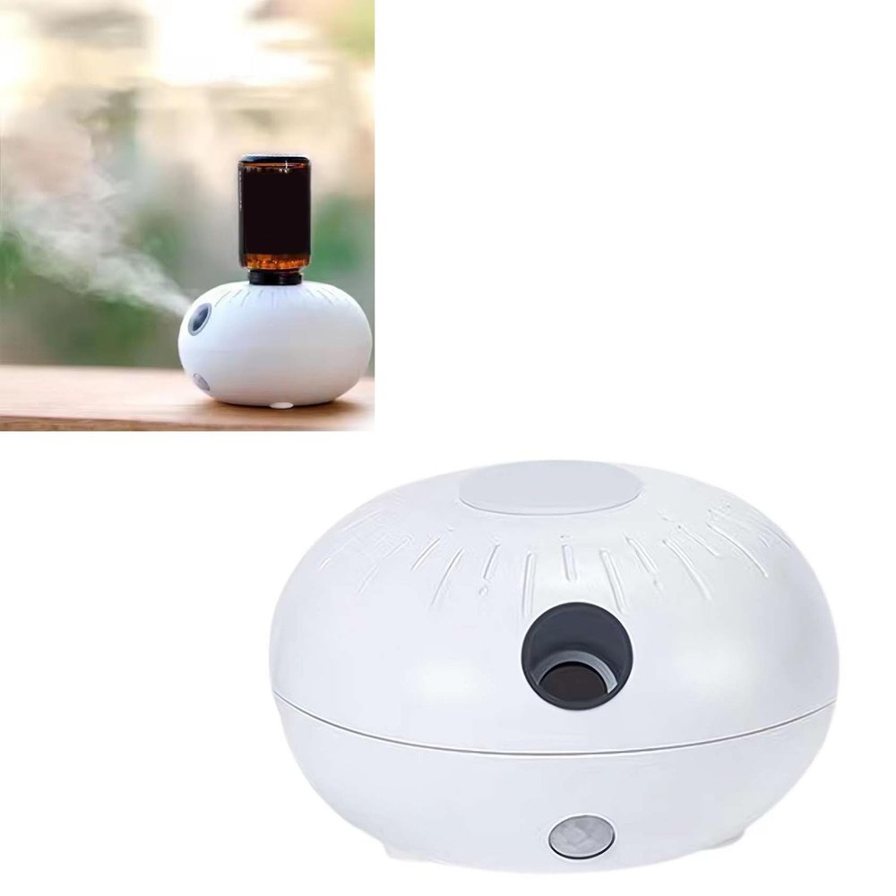 Waterless Diffuser,USB Rechargeable Waterless Essential Oil Diffuser,4 Modes Oil Diffuser,Waterless Nebulizing Diffusers for Essential Oils Large Room,Super Quiet for Living Room Office Car (White)