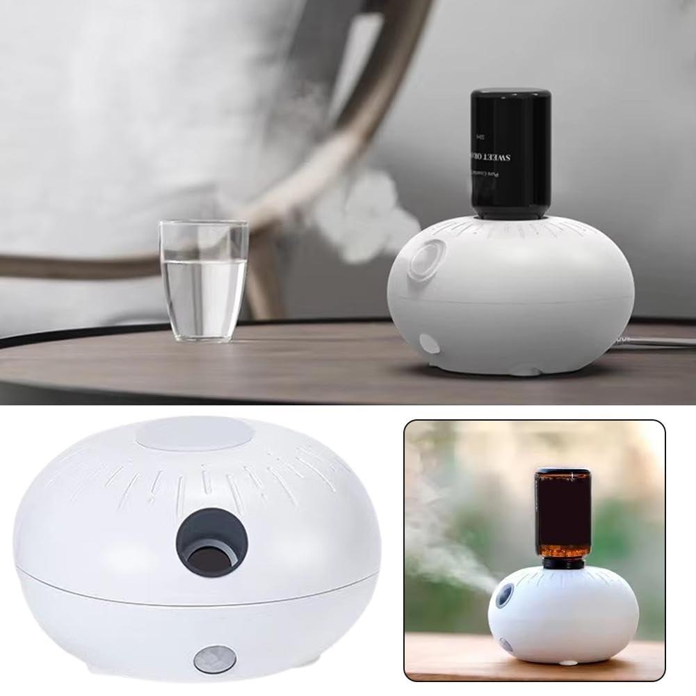 Waterless Diffuser,USB Rechargeable Waterless Essential Oil Diffuser,4 Modes Oil Diffuser,Waterless Nebulizing Diffusers for Essential Oils Large Room,Super Quiet for Living Room Office Car (White) view 3