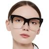 OCCI CHIARI Oversized Reading Glasses for Women 3.0 Fashion Readers 1.0 1.25 1.50 1.75 2.0 2.25 2.50 2.75 3.0 3.5 4.0(Clear, 3.0) view 1