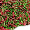 FRILLZ by DECOfill Crinkle Cut Paper Shred Filler for Baskets, Gifts, Packing and Protecting your Christmas, Holiday and other events (2 pound, Red and Lime Green) view 1