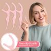 Baderke 100 Count Dual Line Floss Picks Dental Floss Sticks Bulk Non Breakable Toothpicks Double String Tooth Picks Flossers for Adults Teeth Cleaning Family Travel(Pink) view 3
