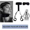 Bed Restraint Kit for Couples Under King Bed Sex Tie Downs for Adults Couples Hand Leg Cuffs Ankle Wrist Restraints Collar Adjustable Leg Spreader Bar Handcuff Set for Bedroom Adult Play Toy Sweater view 3