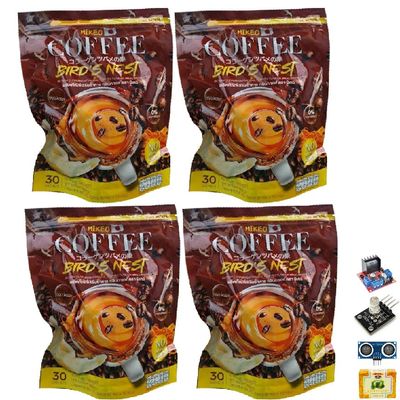 30 Sachets/Pack (300g) Mush Mellow Mikeocoffee Instant Coffee Powder Delicious Snack Fruit Roasted (of 4) By Thaigiftshop [Get Free Tomato Facial Mask]