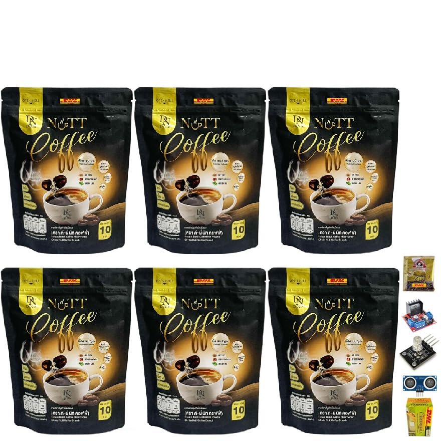 D-Nie Nuttcoffee Black Coffee Arabica Roasted Coffee 10 Sachets/Pack (150g) Snack Fruit Mush Mellow Set 6 No0617896555 By Beautygoodshop [Get Free For You Beauty Gifts]