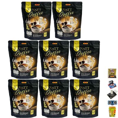 D-Nie Nuttcoffee Black Coffee Arabica Roasted Coffee Snack Fruit Mush Mellow 10 Sachets/Pack (150g) Set 8 No0617897894 By Beautygoodshop [Get Free For You Beauty Gifts]