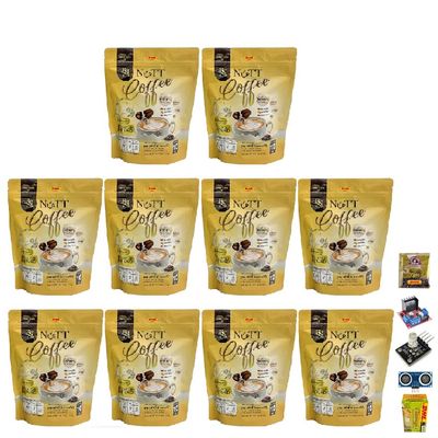 D-Nie Nuttcoffee Latte Coffee Arabica Roasted Coffee 10 Sachets/Pack (150g) Mush Mellow Snack Fruit Set 10 No0889789289 By Beautygoodshop [Get Free For You Beauty Gifts]