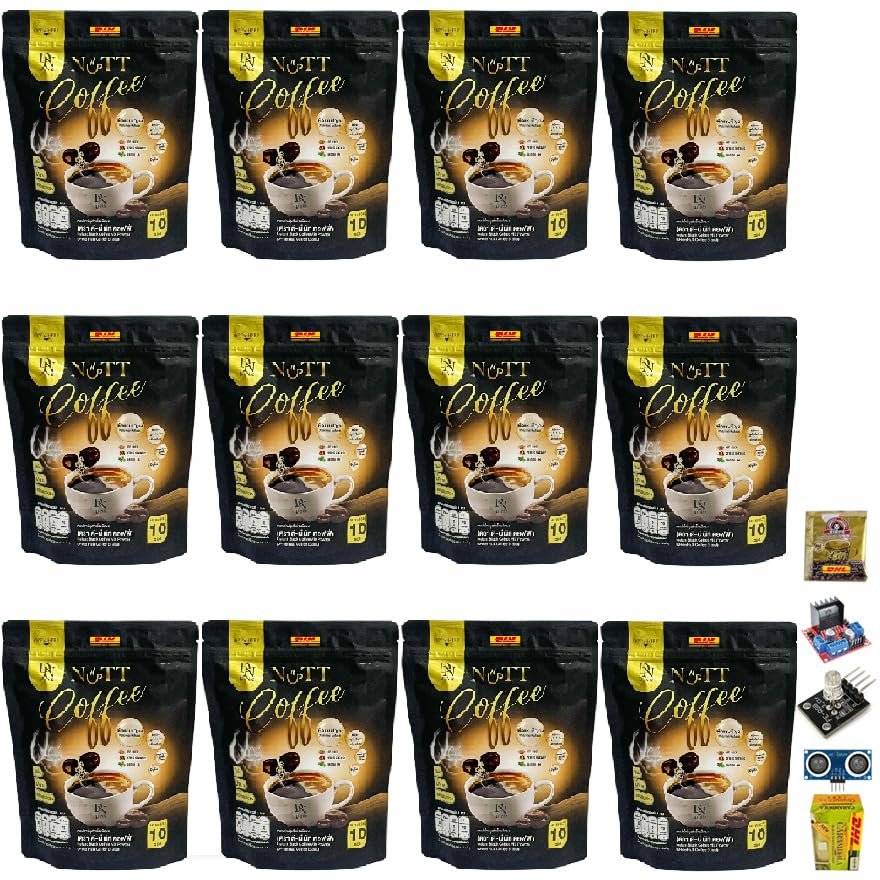 10 Sachets/Pack (150g) D-Nie Nuttcoffee Black Coffee Arabica Roasted Coffee Snack Fruit Mush Mellow Set 12 No0617899569 By Beautygoodshop [Get Free For You Beauty Gifts]