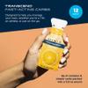 Transcend Foods Mini Orange Gel (.6 oz, Pack of 12) Fast-acting Carb Gel Orange Flavor  Travel Size, Caffeine Free, Gluten Free view 2