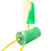 BioSoft Mega Bullet Bio-Based Corded Foam Ear Plugs 100-Pair, NRR 32, Green/White, Tapered (BSF-30) view 1