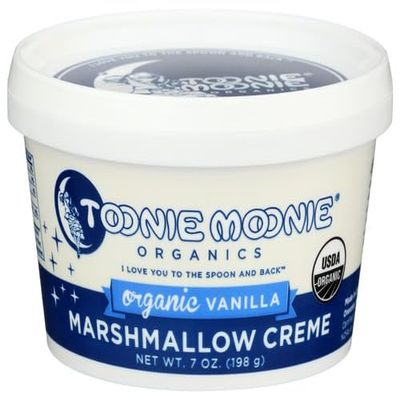 T.oonie Moonie Organics Light Vanilla Cream Marshmallow 7 oz (Pack of 6)