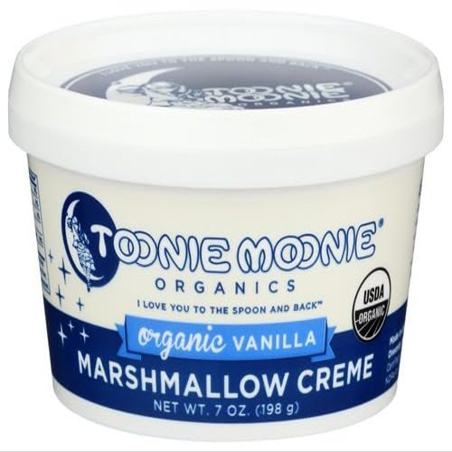T.oonie Moonie Organics Light Vanilla Cream Marshmallow 7 oz (Pack of 6)