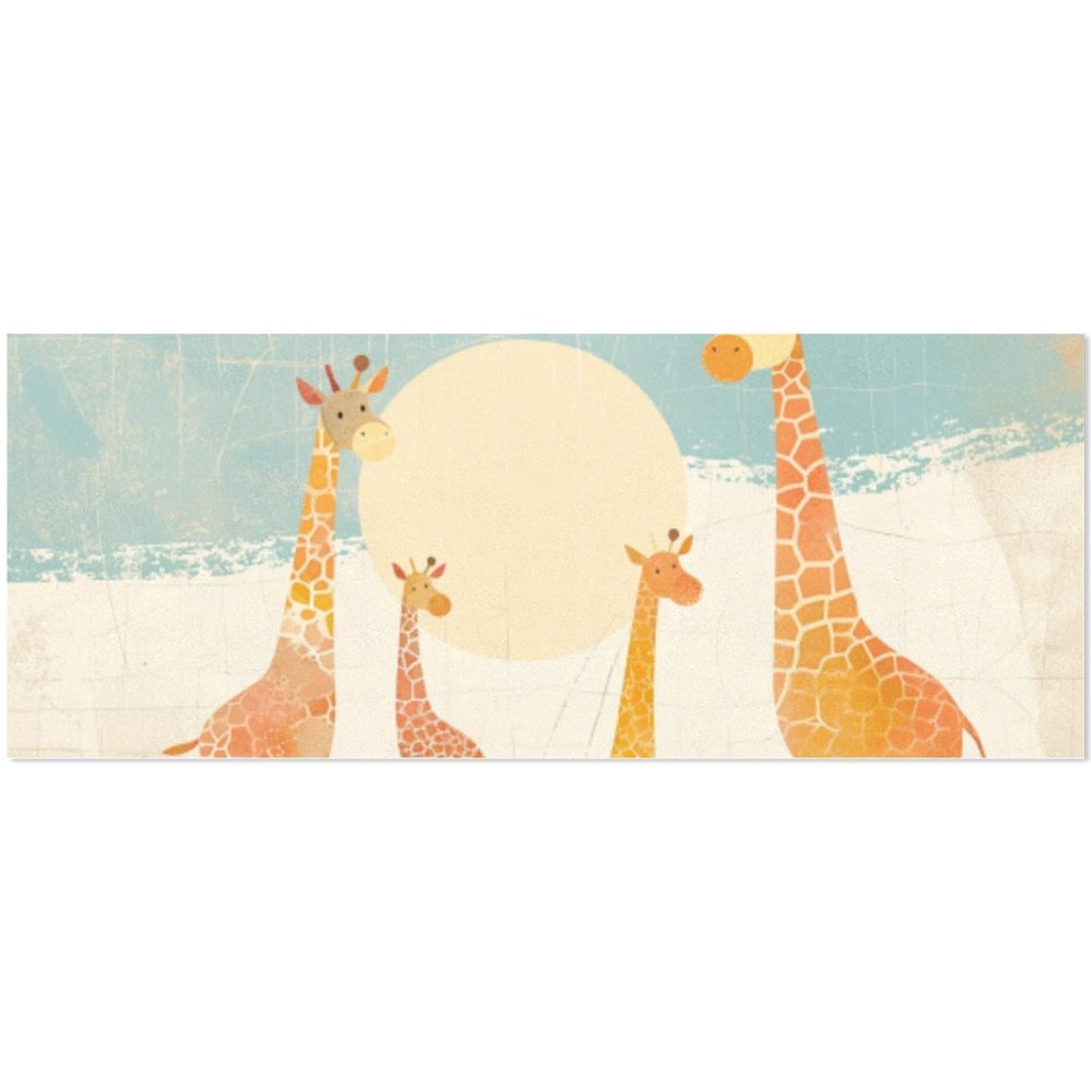 DNOVING illustration giraffes Birthday Wrapping Paper 58"x 23" (2 Rolls) Wrapping Paper Rolls Design for Party, Holiday Baby Shower