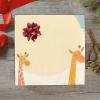DNOVING illustration giraffes Birthday Wrapping Paper 58"x 23" (2 Rolls) Wrapping Paper Rolls Design for Party, Holiday Baby Shower view 3