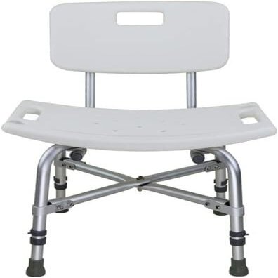 Shower Chair Sturdy Shower Stool, Ergonomic Aid for Disabled Elderly, Bathroom Seat, Adjustable Height, Easy and Tool-Free Assembly Bench, Shower Stool