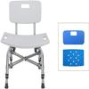 Shower Chair Sturdy Shower Stool, Ergonomic Aid for Disabled Elderly, Bathroom Seat, Adjustable Height, Easy and Tool-Free Assembly Bench, Shower Stool view 3