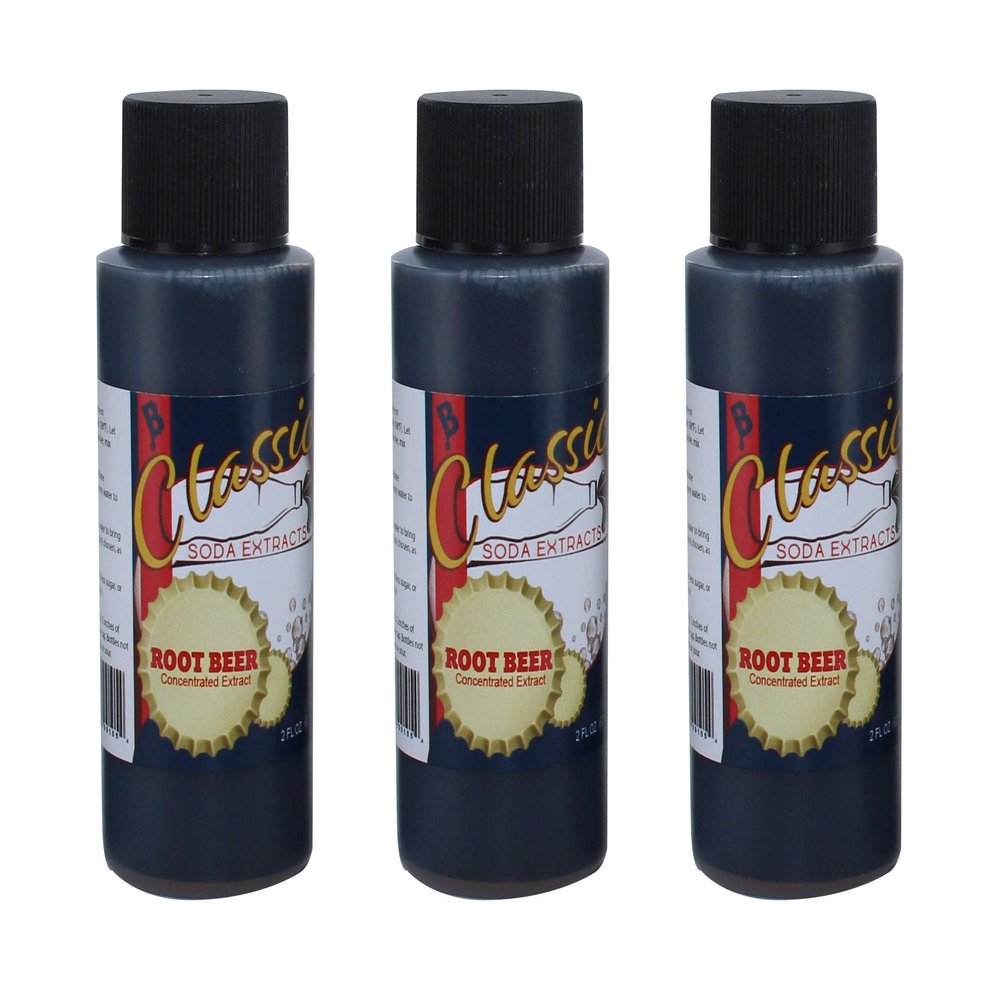 Home Brew Ohio Classic Root Beer Soda Extract Set of 3