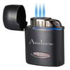 Personalized Visol Expensive Black Triple Flame Refillable Butane Gas Lighter, Multi Function, Pocket Size Lighter with Free Engraving (Shipped Without Butane) (Panda) view 1