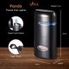 Personalized Visol Expensive Black Triple Flame Refillable Butane Gas Lighter, Multi Function, Pocket Size Lighter with Free Engraving (Shipped Without Butane) (Panda) view 2