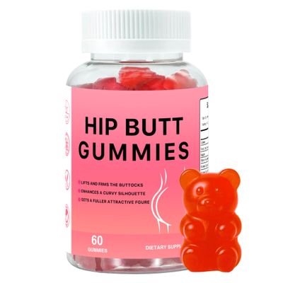 Siyolaherb Hip BBL Gummies for Women Body, 60 Booty Gummies Blend with Vitamin C & Zinc