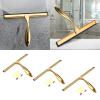 hokojix Stainless Steel Shower Squeegee with Handle Silicone Rubber Cleaner view 2