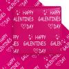 WRAPAHOLIC Valentine's Day Wrapping Paper Sheet - 6 Sheets Happy Galentine's Day Design Folded Flat for Girl, Women, Anniversary, Wedding - 19.7 Inch x 27.5 Inch Per Sheet view 1