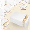 100 PCS Gold Paper Napkins, 3-Ply Premium Quality Disposable Decorative Paper Napkins, 15.7 x 13 Inch Soft Hand Towels Cocktail Napkins for Guest, Kitchen, Baby Shower Birthday Wedding Xmas Party view 4