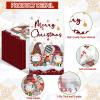100PCS Christmas Napkins Disposable 3 Ply Winter Christmas Gnome Paper Napkins Decorative Paper Hand Towels for Bathroom Xmas Guest Napkins for Winter Holiday Cocktail Party view 3
