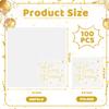 100 PCS Happy Birthday Paper Napkins, 2 Ply Gold Foil Birthday Disposable Hand Towels Napkins, 1313 Inch Dinner Cocktail Decorative Napkin for Birthday Party Table Decorations view 2