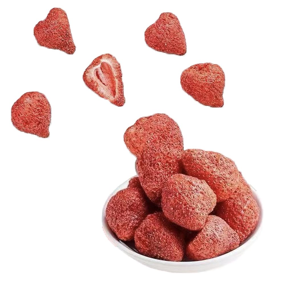 (200g/7oz Whole strawberry) Premium Freeze Dried Strawberries,Whole Big Frozen Dried strawberry,100% Natural,No Additives